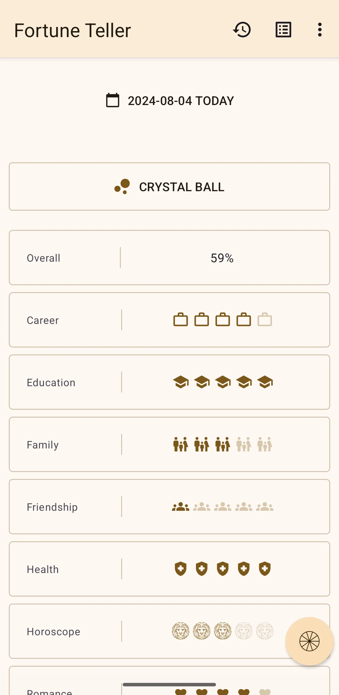 Fortune Teller screenshot